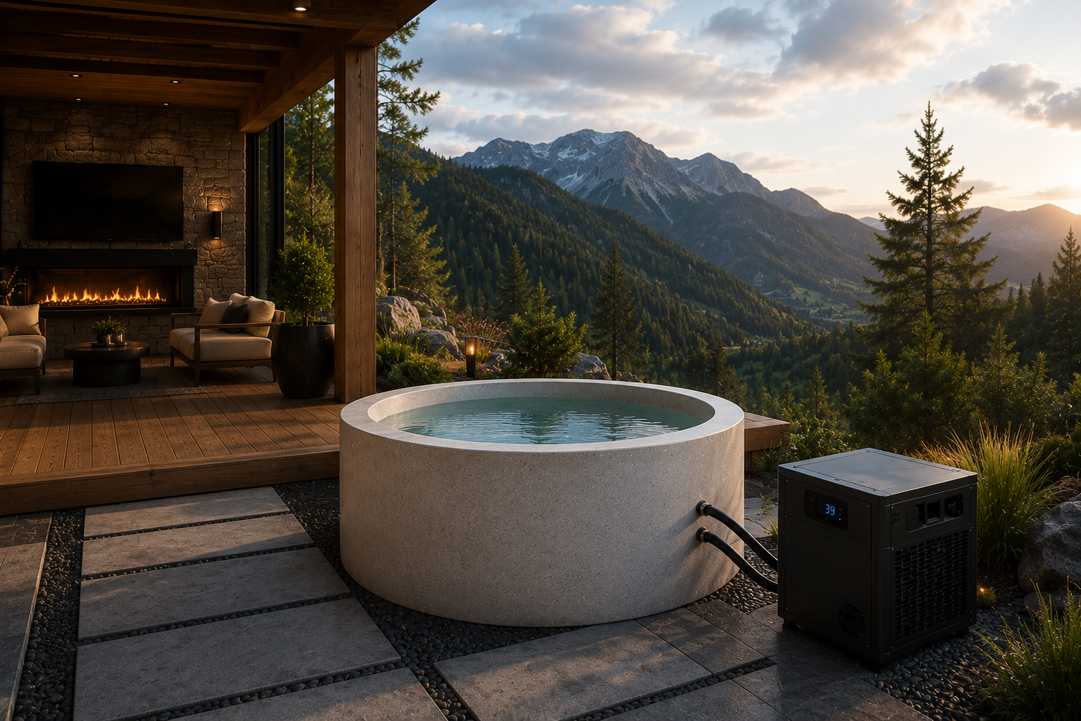 Concrete Gray Aura Cold Plunge