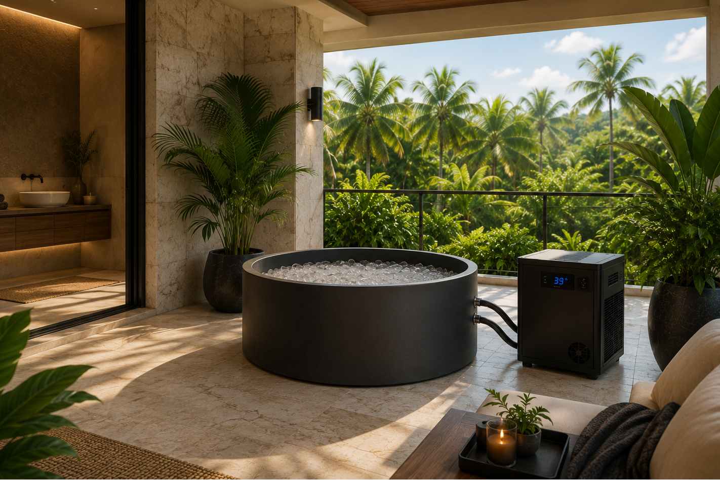 Charcoal Black Aura Cold Plunge